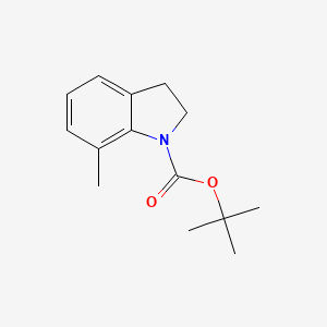 molecular formula C14H19NO2 B11878208 tert-Butyl 7-methylindoline-1-carboxylate 