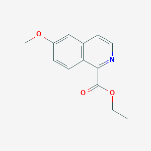 molecular formula C13H13NO3 B11878209 Ethyl 6-methoxyisoquinoline-1-carboxylate 