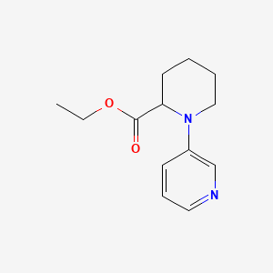 molecular formula C13H18N2O2 B11878240 Ethyl 1-(pyridin-3-yl)piperidine-2-carboxylate 