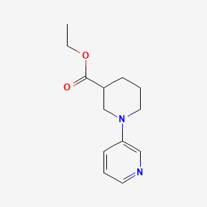 molecular formula C13H18N2O2 B11878266 Ethyl 1-(pyridin-3-yl)piperidine-3-carboxylate CAS No. 1369241-44-0
