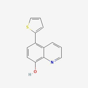molecular formula C13H9NOS B11878312 5-(Thiophen-2-yl)quinolin-8-ol CAS No. 892878-94-3
