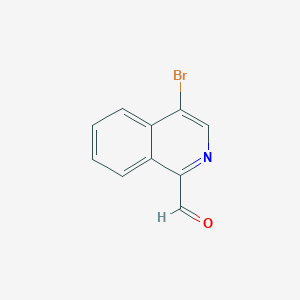 molecular formula C10H6BrNO B11878399 4-Bromoisoquinoline-1-carbaldehyde 