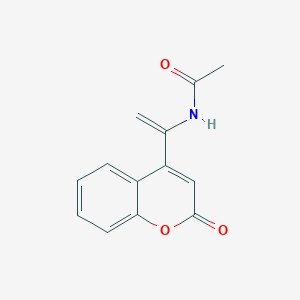 molecular formula C13H11NO3 B11878465 N-[1-(2-Oxo-2H-chromen-4-YL)vinyl]acetamide CAS No. 872452-05-6