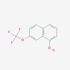 molecular formula C11H7F3O2 B11878571 2-(Trifluoromethoxy)-8-naphthol 