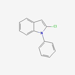 molecular formula C14H10ClN B11878791 2-Chloro-1-phenyl-1H-indole 