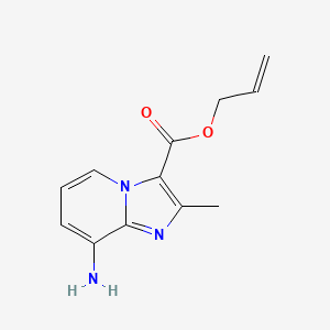 molecular formula C12H13N3O2 B11878807 Allyl 8-amino-2-methylimidazo[1,2-a]pyridine-3-carboxylate 