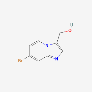molecular formula C8H7BrN2O B11878845 (7-Bromoimidazo[1,2-a]pyridin-3-yl)methanol 