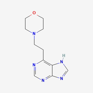 molecular formula C11H15N5O B11878877 4-(2-(9H-Purin-6-yl)ethyl)morpholine CAS No. 920503-73-7