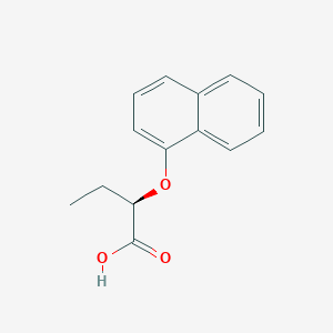 molecular formula C14H14O3 B11878933 (R)-2-(Naphthalen-1-yloxy)butanoic acid 