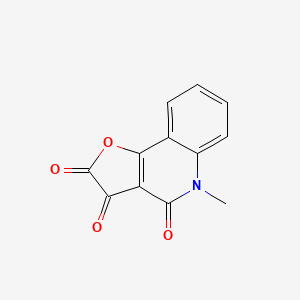 molecular formula C12H7NO4 B11878998 Furo[3,2-c]quinoline-2,3,4(5H)-trione, 5-methyl- CAS No. 666234-41-9