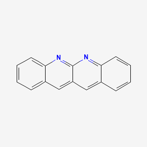 molecular formula C16H10N2 B11879045 Dibenzo[b,g][1,8]naphthyridine CAS No. 257-95-4