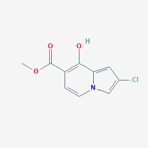 molecular formula C10H8ClNO3 B11879050 Methyl 2-chloro-8-hydroxyindolizine-7-carboxylate 