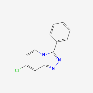 molecular formula C12H8ClN3 B11879171 7-Chloro-3-phenyl-[1,2,4]triazolo[4,3-a]pyridine 
