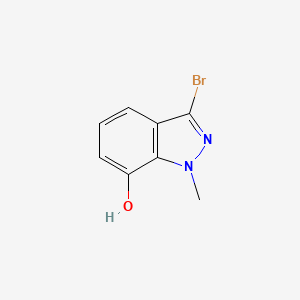 molecular formula C8H7BrN2O B11879273 3-Bromo-1-methyl-1H-indazol-7-ol 