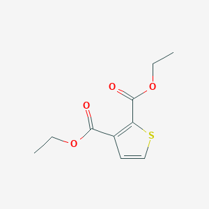 molecular formula C10H12O4S B11879367 Diethyl thiophene-2,3-dicarboxylate CAS No. 53229-46-2
