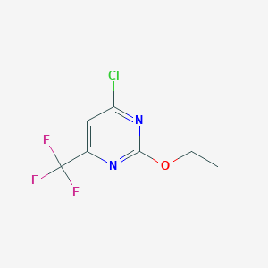 molecular formula C7H6ClF3N2O B11879477 4-Chloro-2-ethoxy-6-(trifluoromethyl)pyrimidine CAS No. 932701-91-2