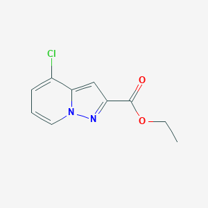 molecular formula C10H9ClN2O2 B11879498 Ethyl 4-chloropyrazolo[1,5-a]pyridine-2-carboxylate 