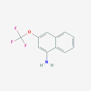 molecular formula C11H8F3NO B11879611 1-Amino-3-(trifluoromethoxy)naphthalene 