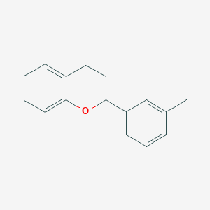molecular formula C16H16O B11879615 2-(m-Tolyl)chroman 