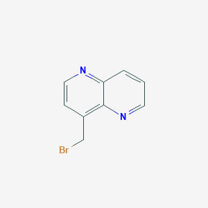molecular formula C9H7BrN2 B11879650 4-(Bromomethyl)-1,5-naphthyridine CAS No. 668276-31-1