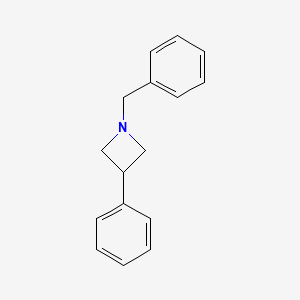 molecular formula C16H17N B11879818 1-Benzyl-3-phenylazetidine CAS No. 7215-16-9