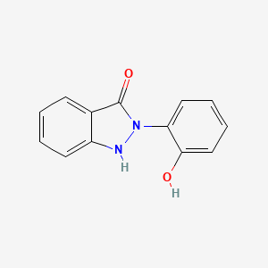 molecular formula C13H10N2O2 B11879908 2-(2-Hydroxyphenyl)-1H-indazol-3(2H)-one CAS No. 63586-51-6