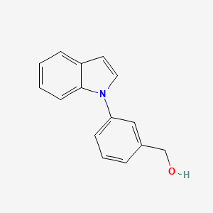 molecular formula C15H13NO B11879924 (3-(1H-Indol-1-yl)phenyl)methanol 