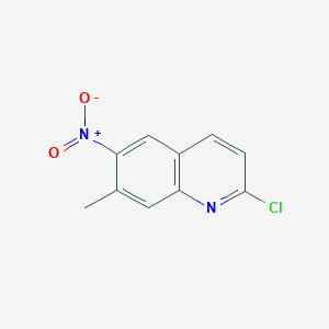 molecular formula C10H7ClN2O2 B11879964 2-Chloro-7-methyl-6-nitroquinoline 