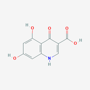 molecular formula C10H7NO5 B11880081 4,5,7-Trihydroxyquinoline-3-carboxylic acid CAS No. 79364-28-6