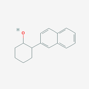 molecular formula C16H18O B11880346 Cyclohexanol, 2-(2-naphthalenyl)- CAS No. 377776-09-5