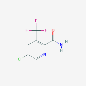 molecular formula C7H4ClF3N2O B11880359 5-Chloro-3-(trifluoromethyl)picolinamide 