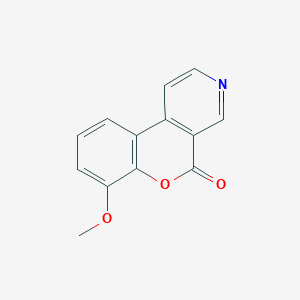 molecular formula C13H9NO3 B11880425 7-Methoxy-5H-[1]benzopyrano[3,4-c]pyridin-5-one CAS No. 87308-11-0
