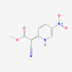 molecular formula C9H7N3O4 B11880633 Methyl 2-cyano-2-(5-nitropyridin-2(1H)-ylidene)acetate 