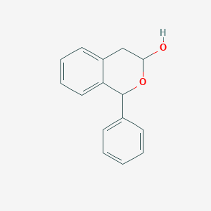 molecular formula C15H14O2 B11880735 1-Phenylisochroman-3-ol CAS No. 42710-40-7
