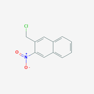 molecular formula C11H8ClNO2 B11880895 2-(Chloromethyl)-3-nitronaphthalene CAS No. 77802-34-7
