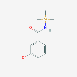 molecular formula C11H17NO2Si B11880904 3-Methoxy-N-(trimethylsilyl)benzamide CAS No. 61511-54-4
