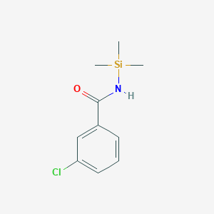 molecular formula C10H14ClNOSi B11880918 3-Chloro-N-(trimethylsilyl)benzamide CAS No. 61511-48-6