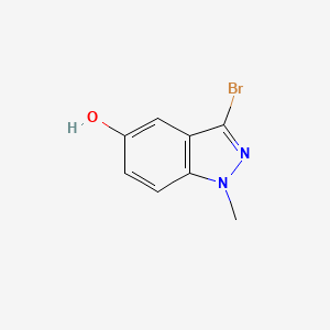 molecular formula C8H7BrN2O B11880921 3-Bromo-1-methyl-1H-indazol-5-ol 