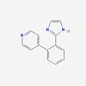 molecular formula C14H11N3 B11881004 4-(2-(1H-Imidazol-2-yl)phenyl)pyridine CAS No. 608515-26-0