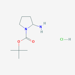 molecular formula C9H19ClN2O2 B11881086 tert-Butyl 2-aminopyrrolidine-1-carboxylate hydrochloride 