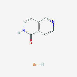 molecular formula C8H7BrN2O B11881194 2,6-Naphthyridin-1(2H)-one hydrobromide 