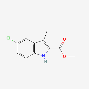 molecular formula C11H10ClNO2 B11881215 Methyl 5-chloro-3-methyl-1H-indole-2-carboxylate 