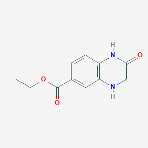 molecular formula C11H12N2O3 B11881224 Ethyl 2-oxo-1,2,3,4-tetrahydroquinoxaline-6-carboxylate 