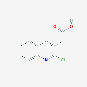 molecular formula C11H8ClNO2 B11881312 2-(2-Chloroquinolin-3-yl)acetic acid 