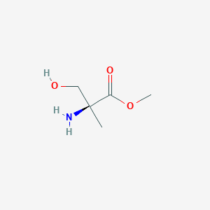 molecular formula C5H11NO3 B118814 methyl (2S)-2-amino-3-hydroxy-2-methylpropanoate CAS No. 147316-32-3