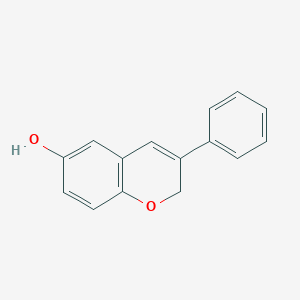 molecular formula C15H12O2 B11881412 3-Phenyl-2H-1-benzopyran-6-ol CAS No. 88039-99-0