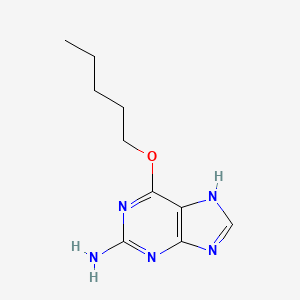 molecular formula C10H15N5O B11881466 6-pentoxy-7H-purin-2-amine CAS No. 62134-33-2