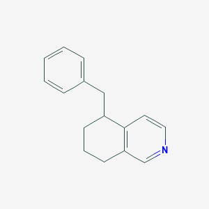 molecular formula C16H17N B11881559 5-Benzyl-5,6,7,8-tetrahydroisoquinoline CAS No. 132725-65-6