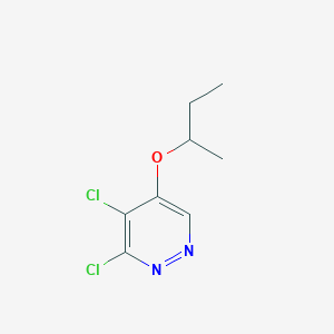 molecular formula C8H10Cl2N2O B11881579 5-(sec-Butoxy)-3,4-dichloropyridazine CAS No. 1346698-02-9