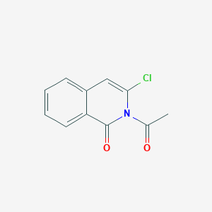 molecular formula C11H8ClNO2 B11881716 2-Acetyl-3-chloroisoquinolin-1(2H)-one 